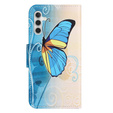 Откидной чехол для Samsung Galaxy M15 5G, Wallet, Butterfly