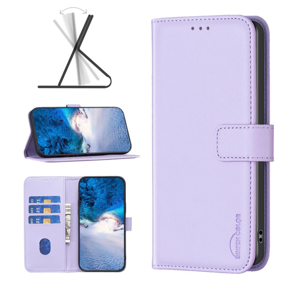 Откидной чехол для Samsung Galaxy A35 5G, BINFEN Wallet, фиолетовый