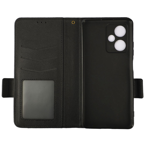 Чохол-книжка для Xiaomi Redmi Note 12 5G / POCO X5 5G, Wallet Litchi Magnet, чорний