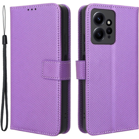 Откидной чехол для Xiaomi Redmi Note 12 4G, Wallet Smart Magnet, фиолетовый