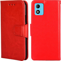 Откидной чехол для TCL 305i, PU Leather Wallet Case, красный