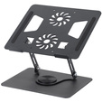 Алюминиевая подставка для ноутбука, ERBORD ProDesk Stand, серый