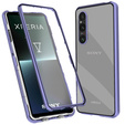 Чехол для Sony Xperia 1 V, Magnetic Dual Glass, фиолетовый