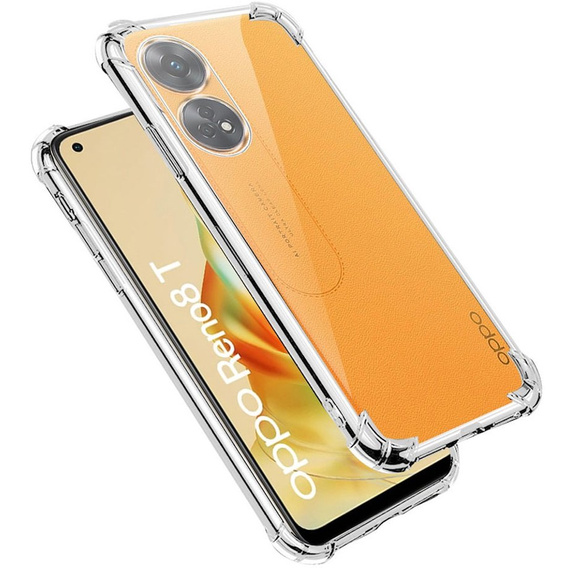 Чехол до Oppo Reno8 T, Dropproof, прозрачный