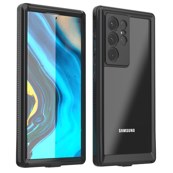 Водонепроникний чохол IP68 для Samsung Galaxy S22 Ultra, Redpepper, чорний