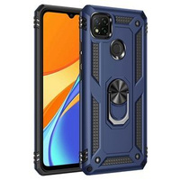 Бронированный Чехол до Xiaomi Redmi 9C, Nox Case Ring, темно-синий