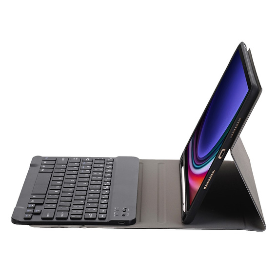 Чехол + клавиатура Samsung Galaxy Tab S9, Leather Pen Slot, чёрный