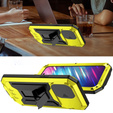 Чохол для iPhone 14 Pro, R-JUST CamShield Slide, броньований, жовтий / чорний