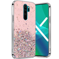 Чехол до Xiaomi Redmi Note 8 Pro, Glittery, розовый