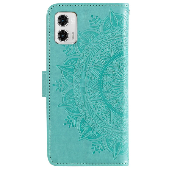 Чохол-книжка для Motorola Moto G73 5G, Mandala Flower, зелений