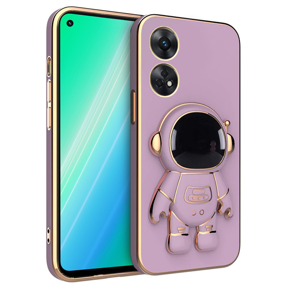 Чехол до Oppo Reno8 T, Astronaut, фиолетовый