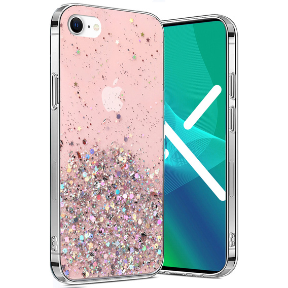 Чехол до iPhone 7/8/SE 2020/SE 2022, Glittery, розовый