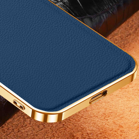 Чехол до Samsung Galaxy S23 Ultra, Cowhide Leather, темно-синий