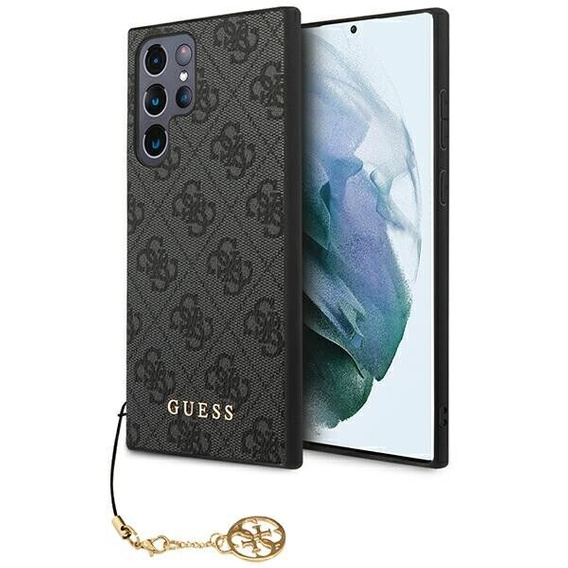 Чoхол GUESS до Samsung Galaxy S24 Ultra, 4G Charms Collection Hardcase, сірий