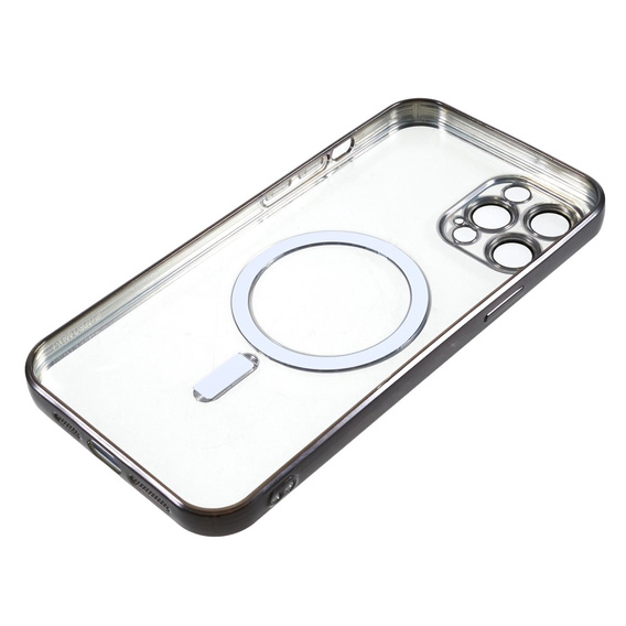 Чохол для iPhone 12 Pro, Electro MagSafe, чорний + Скло на екран
