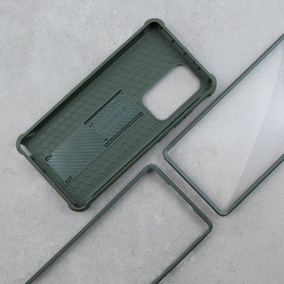 Бронированный чехол для Samsung Galaxy S23 Ultra, Dexnor Full Body (Two Frames), зелёный