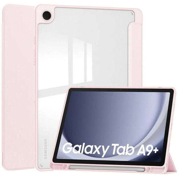 Чехол для Samsung Galaxy Tab A9+, Smartcase Hybrid, с местом для стилуса, розовый