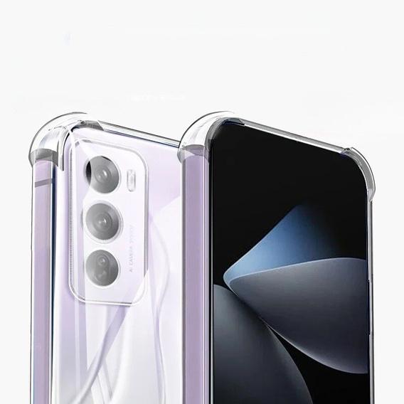 Чехол до Oppo Reno 12 Pro, Dropproof, прозрачный