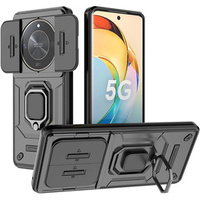 Чохол для Honor Magic 6 Lite 5G, KickStand Camera Lens, чорний