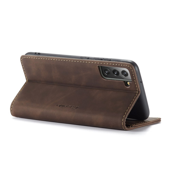 Чохол-сумка для Samsung Galaxy S22+ Plus 5G, Leather Wallet Case, кава