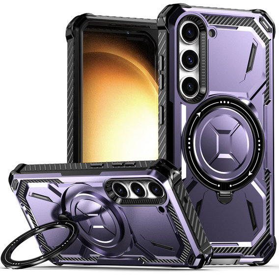 Чохол для Samsung Galaxy S23, Heavy Duty Ring, фіолетовий
