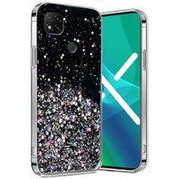 Чехол до Xiaomi Redmi 9C, Glittery, чёрный