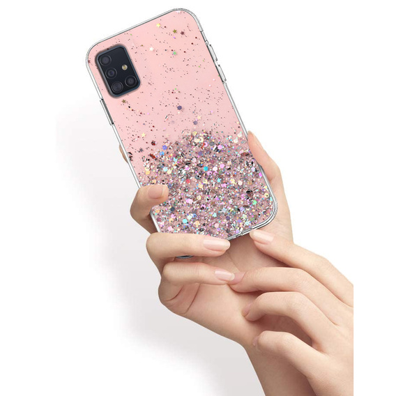 Чoхол до Samsung Galaxy A71 5G, Glittery, рожевий