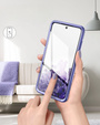 Чoхол до Samsung Galaxy S21 FE, Suritch Full Body Marble, фіолетовий