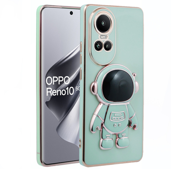 Чoхол до Oppo Reno 10 / 10 Pro, Astronaut, зелений