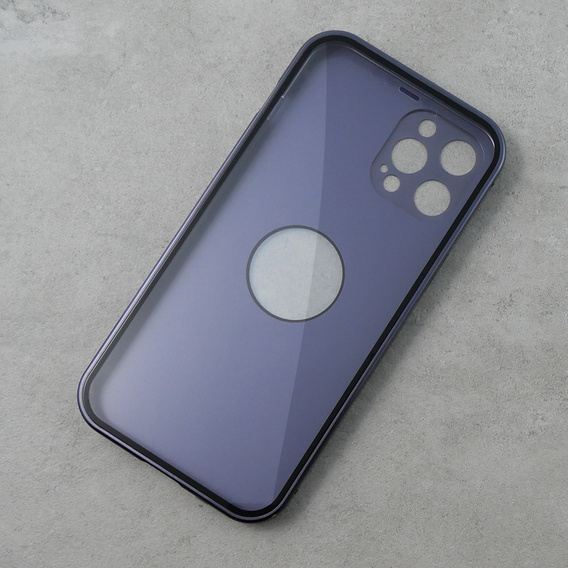 Чехол для iPhone 12 Pro, Dual Glass, для Magsafe, фиолетовый