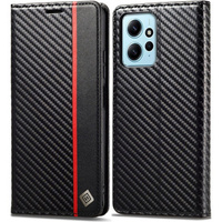 Чохол-книжка для Xiaomi Redmi Note 12 4G, Carbon LC.IMEEKE, чорний