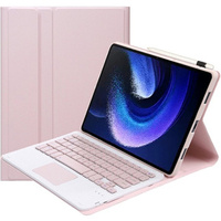 Чехол + клавиатура Xiaomi Pad 6 / 6 Pro, Touchpad, розовый