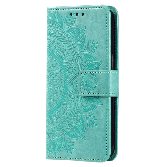 Откидной чехол для Oppo A17, Mandala, зелёный