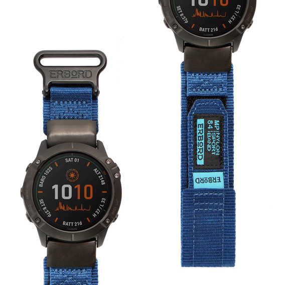 Нейлоновий ремінець ERBORD MP84 Quickfit для годинників Garmin Fenix 5X/6X/6X PRO/7X (розмір S/M)