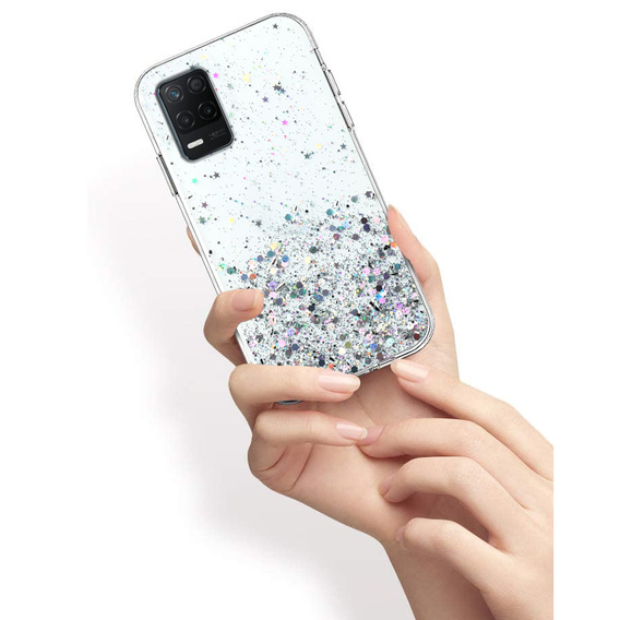 Чoхол до Realme 8 5G, Glittery, прозорий