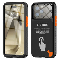 IP68 Водонепроницаемый чехол для iPhone 15 Pro, SHELLBOX Air Box, чёрный