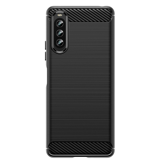 Чехол до Sony Xperia 10 IV, Carbon, чёрный