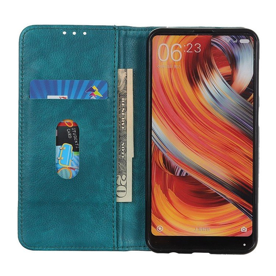 Чехол до Honor 90 Lite 5G, Wallet Litchi Leather, зелёный