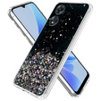 Чехол до Oppo A17, Glittery, чёрный