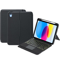 Чехол + клавиатура iPad 10.9 2022 10 GEN, keyboard Pen Slot, чёрный