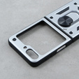 Броньований Чoхол до Samsung Galaxy Z Flip5 5G, Nox Case Ring, сріблястий