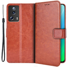 Откидной чехол для Xiaomi 13 Lite, Crazy Horse Wallet, коричневый