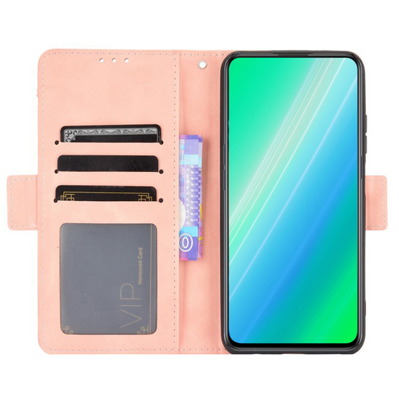 Откидной чехол для Motorola Moto G13 4G / G23 4G, Card Slot, розовый