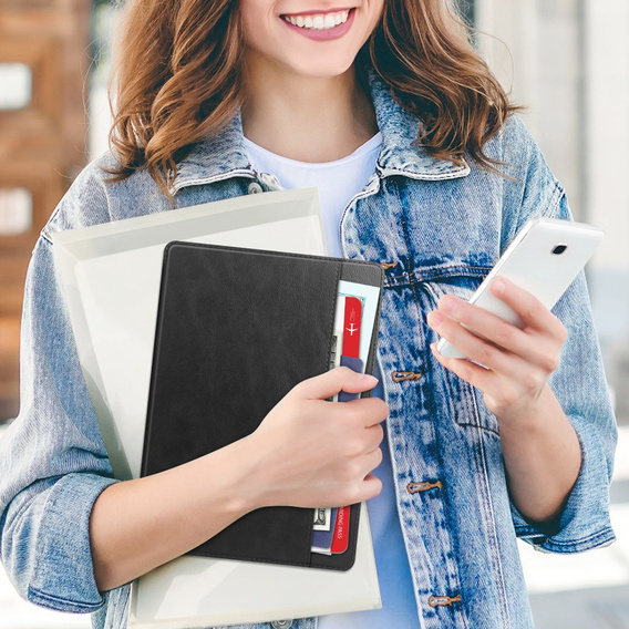 Чехол до Samsung Galaxy Tab A9+, Business Card and Pen Slot, чёрный