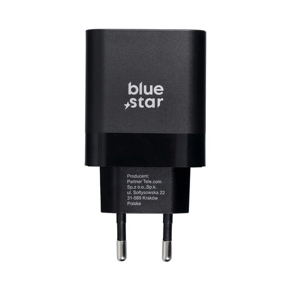 Швидкий зарядний пристрій Blue Star 3A 45W, USB-C, чорний