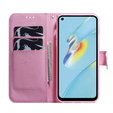 Откидной чехол для Oppo A17, Wallet, kwiat, белый