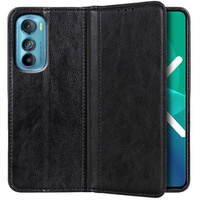 Чехол до Motorola Edge 30 5G, Wallet Litchi Leather, чёрный