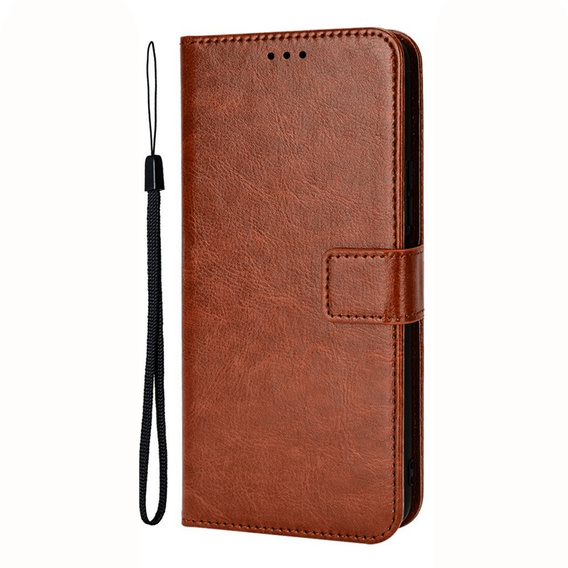 Футляр з клапаном для Oppo Reno 10 / 10 Pro, Crazy Horse Wallet, коричневий