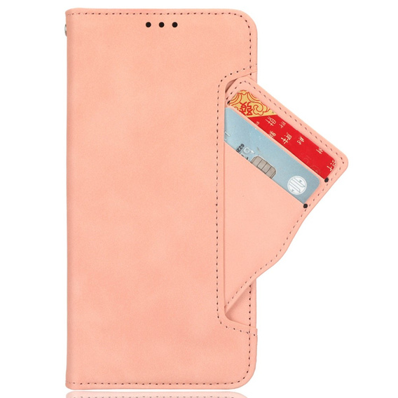 Откидной чехол для Xiaomi Redmi 13C / Poco C65, Card Slot, розовый