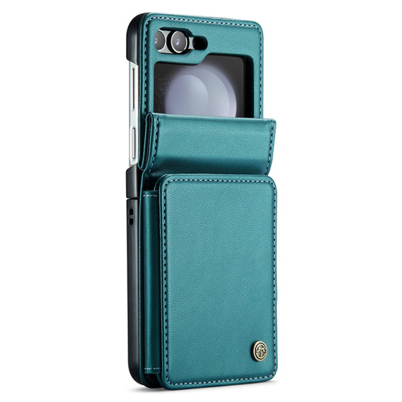 CASE фліп-чохол для Samsung Galaxy Z Flip5 5G, Litchi Wallet, зелений